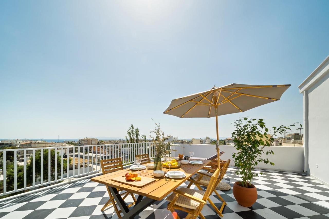 Luxurious Apartment With Big Sea View Terrace - Central Location Aten Exteriör bild