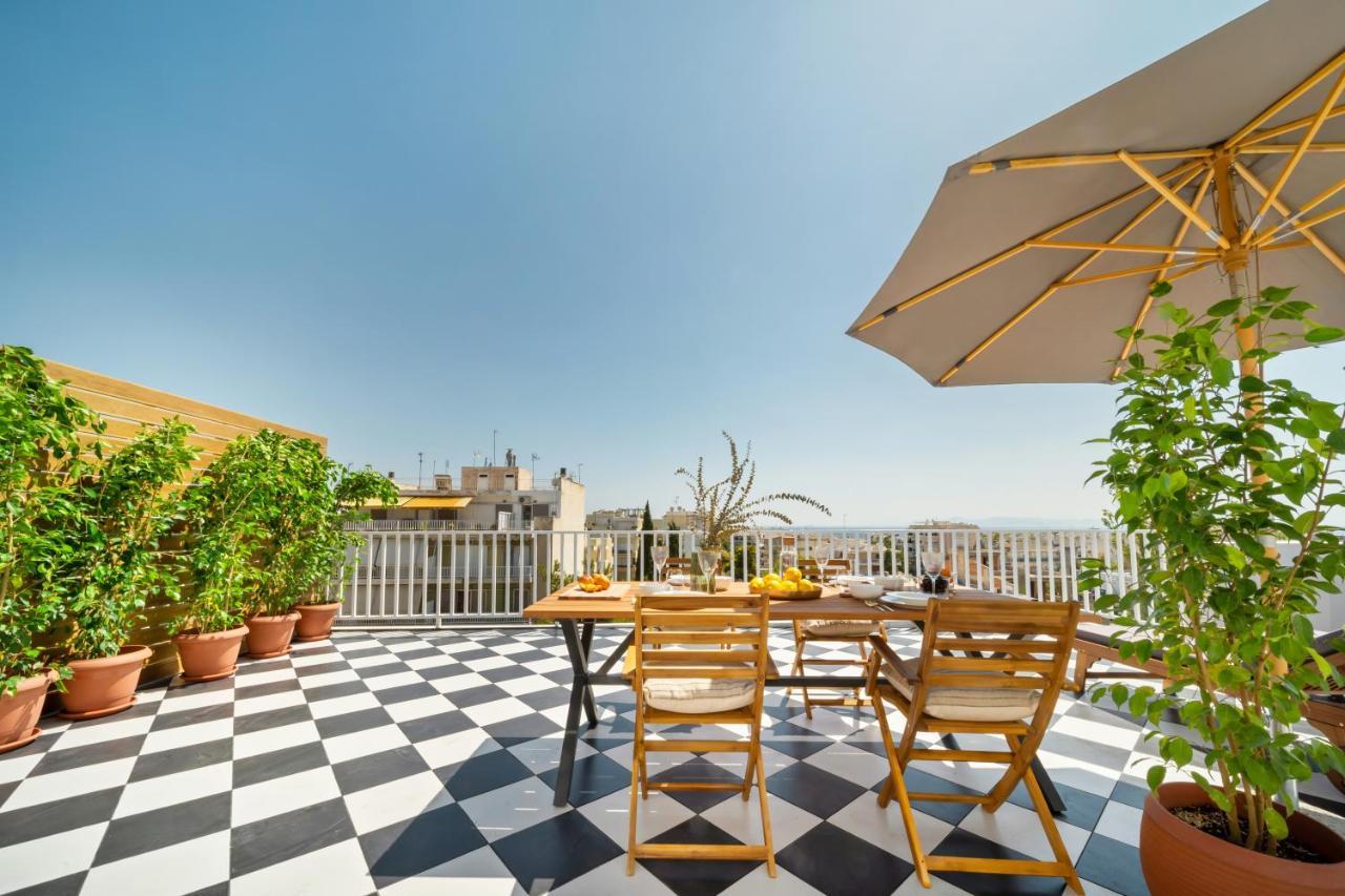 Luxurious Apartment With Big Sea View Terrace - Central Location Aten Exteriör bild